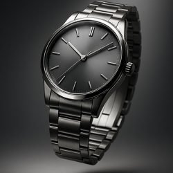 Minimalist stainless steel dress watch – sleek bracelet design for men’s formal & casual looks